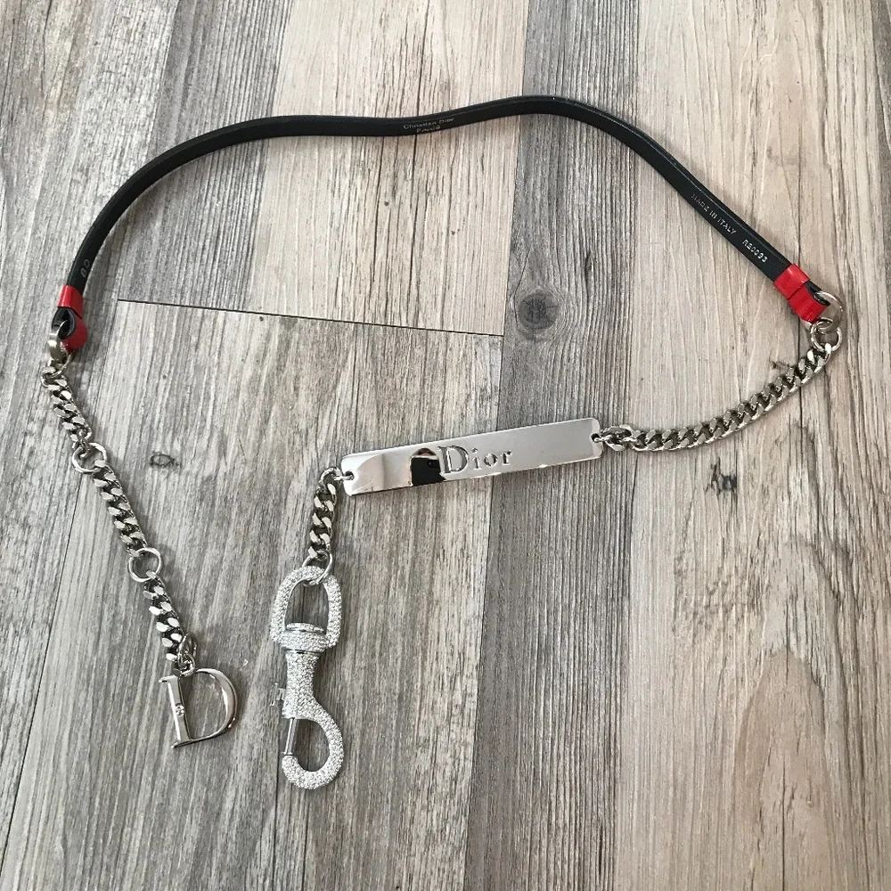 Vintage Y2K Christian Dior Mousqueton Belt | Red Patent Leather | Pristine